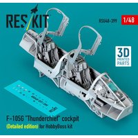 F-105G Thunderchief cockpit (Detailed edition) for HobbyBoss kit (3D Printed) von ResKit Models