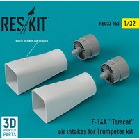F-14A Tomcat air intakes for Trumpeter kit (3D Printed) von ResKit Models