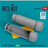 F-14D Tomcat open exhaust nozzles for Tamiya kit (3D Printed) von ResKit Models