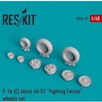 F-16C block 40-52 Fighting Falcon (weighted) wheels set von ResKit Models