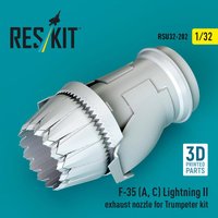 F-35 (A, ?) Lightning II exhaust nozzle for Trumpeter kit (3D Printed) von ResKit Models