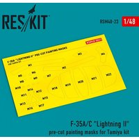 F-35 A/? Lightning II pre-cut painting masks for Tamiya kit von ResKit Models