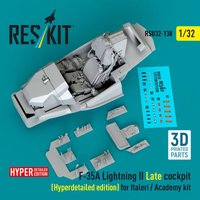 F-35A Lightning II Late cockpit (Hyperdetailed edition) for Italeri / Academy kit (3D Printed) von ResKit Models