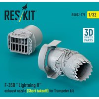 F-35B Lightning II exhaust nozzle (Short takeoff) for Trumpeter kit (3D printed) von ResKit Models