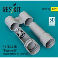 F-4 (B, C, D, N) Phantom II exhaust nozzles for Tamiya kit (3d Printed) von ResKit Models