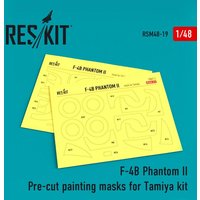 F-4B Phantom II Pre-cut painting masks for Tamiya 61121 kit von ResKit Models