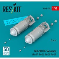 FAB-500 M-54 bombs (2 pcs) (Su-17, Su-22, Su-24, Su-25) (3D Printed) von ResKit Models