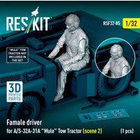 Female driver for A/S-32A-31A Mule Tow Tractor (scene 2) (1 pcs) (3D Printed) von ResKit Models