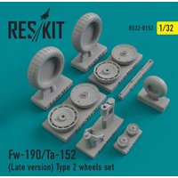 Fw-190 (late version) type 2 wheels set von ResKit Models