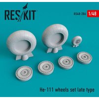 He-111 wheels set late type von ResKit Models