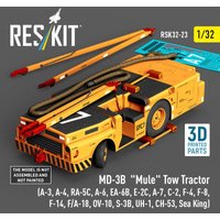 MD-3B Mule Tow Tractor (A-3, A-4, RA-5C, A-6, EA-6B, E-2C, A-7, C-2, F-4, F-8, F-14, F/A-18, OV-10, S-3B, UH-1, CH-53, Sea King) (3D Printed model kit) von ResKit Models