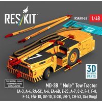 MD-3B Mule Tow Tractor (A-3, A-4, RA-5C, A-6, EA-6B, E-2C, A-7, C-2, F-4, F-8, F-14, F/A-18, OV-10, S-3B, UH-1, CH-53, Sea King) (3D Printed model kit) von ResKit Models