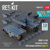 MHU-141M munitions trailer with weapon platform (type 1) (3D Printed model kit) von ResKit Models