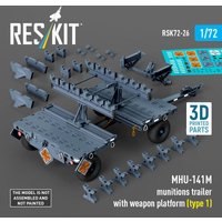 MHU-141M munitions trailer with weapon platform (type 1) (3D Printed model kit) von ResKit Models
