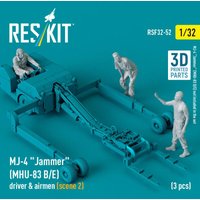 MJ-4 Jammer (MHU-83 B/E) driver & airmen (scene 2) (3 pcs) (3D Printed) von ResKit Models
