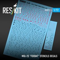 MiG-25 Foxbat Stencils Decals von ResKit Models