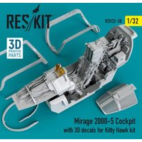 Mirage-2000-5 cockpit with 3D decals for Kitty Hawk kit Mirage-2000-5 cockpit with 3D decals for Kitty Hawk kit von ResKit Models