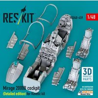 Mirage 2000B cockpit (Detailed edition) for Kinetic kit (3D Printed) von ResKit Models