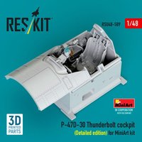 P-47D-30 Thunderbolt cockpit (Detailed edition) for MiniArt kit (3D Printed) von ResKit Models