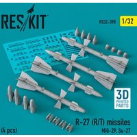 R-27 (R/T) missiles (4 pcs) (MiG-29, Su-27) (3D Printed) von ResKit Models