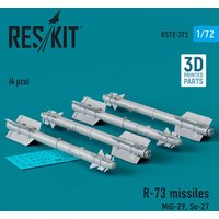 R-73 missiles (4 pcs) (MiG-29, Su-27) (3D Printed) von ResKit Models
