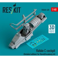 Rafale C cockpit (Detailed edition) for Revell/Academy kit (3D printed) von ResKit Models