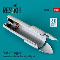 Saab 37 Viggen exhaust nozzle for Special Hobby kit (3D Printed) von ResKit Models