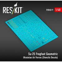 Su-25 Frogfoot Geometric Ukrainian Air Forces (Stencils Decals)(1/48) von ResKit Models