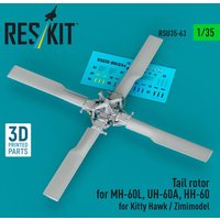 Tail rotor for MH-60L, UH-60A, HH-60 for Kitty Hawk / Zimimodel (3D Printed) von ResKit Models