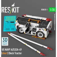 US NAVY A/S32A-49 (short) Deck Tractor (3D Printed model kit) von ResKit Models