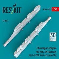 US weapon adapter for MiG-29 Fulcrum (2 pcs) (GBU-39 SDB, GBU-62 (JDAM-ER)) (3D Printed) von ResKit Models