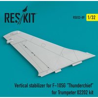 Vertical stabilizer for F-105G Thunderchief for Trumpeter 02202 kit von ResKit Models