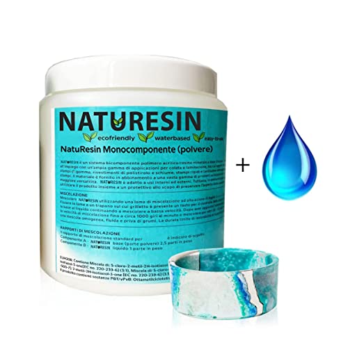 Resin Pro ® NatuResin - 5 kg Einkomponenten-Harz - Mineralharz auf Wasserbasis - zur Herstellung von Accessoires und Objekten von Resin Pro