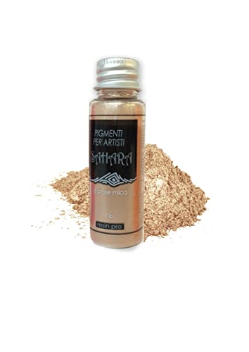 Resin Pro Sahara Pigmentfarben für Epoxidharz, Glimmerpulver 10g für Epoxidarbeiten, Beschichtung, Arbeitsplatten, Tische, DIY, Kunst und Handwerk, Bewegungseffekt (Hellgold) von Resin Pro