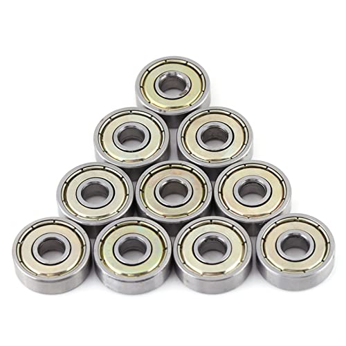 10 Stück 626ZZ Miniatur Kugellager Skateboard-Kugellager kleine Kugellager Doppelmetall Geschirmt/Versiegelt Kohlenstoffstahl Rillenkugellager Durable Multi-Use 6x19x6mm von Respicefinem