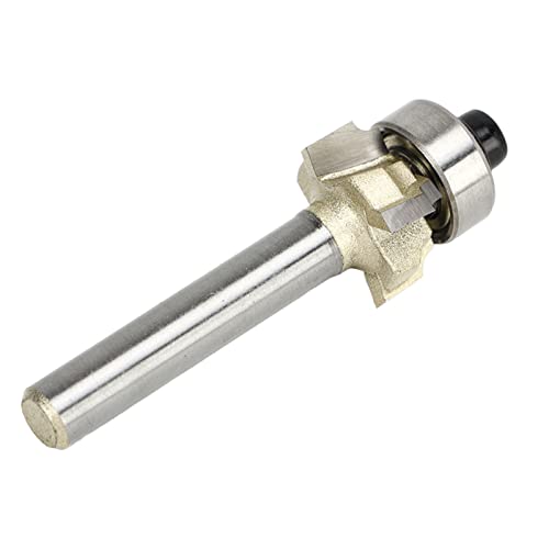 Resefinem 1/4in Shank 4 Flöte runde Ecke Architekturer Router bit ideal für Türschrank Holzbearbeitungswerkzeuge Erstellen bündelde dekorative kreisförmige Kanten, die für mehrere von Respicefinem