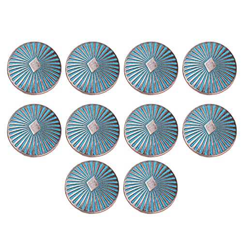 Resefinem 10 PCs Legierung kreisförmiger mit dekorativem Muster Delikates elegantes Kleidungszubehör ideal für die meisten DIY -Projekte und Kleidungsstücke von Respicefinem