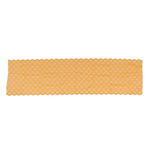 Resefinem 10 Yards 24 cm Breite Schöne Orange Weiche bequeme Stretch -Spitzenverkleidung für DIY -Handwerkskleidung ideal für Haushaltsdekoration in den meisten Szenarien von Respicefinem