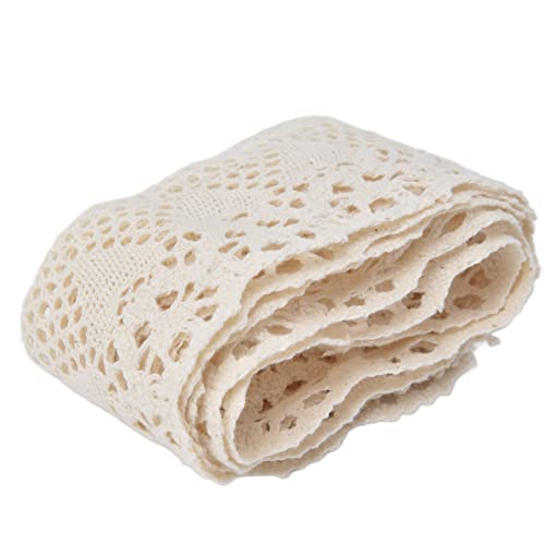 Resefinem 10 Yards Baumwollspitzenverkleidung für DIY Multi Purpose Elegante weiche hautfreundliche ideale für die Verpackung von Partydekorationen Kleidung und Wohnkultur von Respicefinem