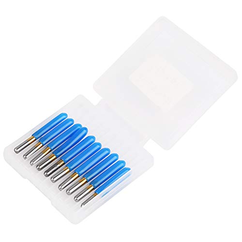 Resefinem 10pcs 3 175 mm beschichtete Wolfram -Stahlstich -Gravur CNC -Bit -Schnitzwerkzeug ideal zum Schneiden von Hartholzdichtebrett Doppelfarbboard Acryl und Kunststoffplatte (3.175 * 10°*0.1) von Respicefinem