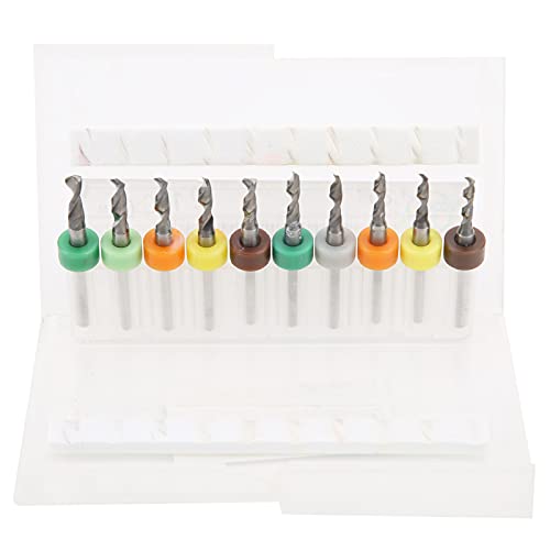 Resefinem 10pcs Micro -Twist -Bits gerade Griff Wolfram -Stahlbohrer -Bit Set ideal für die Reparatur von PCB mit Größen von 2 1 bis 3 0 mm von Respicefinem