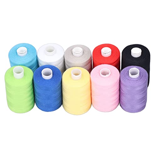 Resefinem 10pcs Nähfaden in reichhaltigen leuchtenden Farben Hochfest hochlebig Premium -Polyester für breite Anwendungen einschließlich Nähmaschinen verwenden Stickerei und mehr von Respicefinem