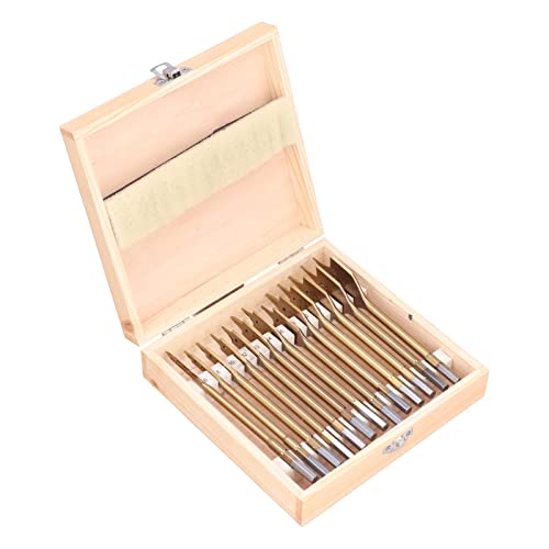 Resefinem 13 Stücke Beschichten Kohlenstoffstahl Paddel Flachbit Kohlenstoffstahl Spatenbohrbohrer Set ideal für Holzbearbeitungsloch -Schneiden mit speziellem Design und Resefinem 13 Stücke Beschichten Kohlenstoffstahl Paddel Flachbit Kohlenstoffstahl Spatenbohrbohrer Set ideal für Holzbearbeitungsloch -Schneiden mit speziellem Design und von Respicefinem