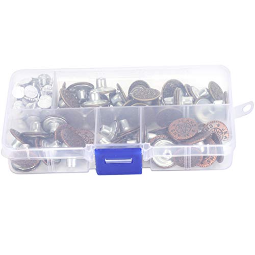 Resefinem 2 Box Jeans Knöpfe mit Aufbewahrungskoffer ideal für Jeans Shorts Jacken Bibs Anzüge Hosenschichten Hemden aus Eisen, stark und langlebig mit Buchstabenmustern, Resefinem 2 Box Jeans Knöpfe mit Aufbewahrungskoffer ideal für Jeans Shorts Jacken Bibs Anzüge Hosenschichten Hemden aus Eisen, stark und langlebig mit Buchstabenmustern, von Respicefinem