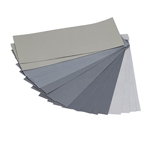 Resefinem 20 Prozent Sandpapier Trockener Nassschleifpapier mit Körnern von 1000 bis 7000 ideal zum Schleifen von Holzmetall und anderen Materialien Resefinem 20 Prozent Sandpapier Trockener Nassschleifpapier mit Körnern von 1000 bis 7000 ideal zum Schleifen von Holzmetall und anderen Materialien von Respicefinem