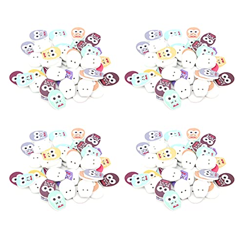 Resefinem 200 Stcs 4 Packs Nachteule Zwei -Loch -Holzknöpfe ideal für DIY -handgefertigte Kleidungsdekoration Resefinem 200 Stcs 4 Packs Nachteule Zwei -Loch -Holzknöpfe ideal für DIY -handgefertigte Kleidungsdekoration von Respicefinem