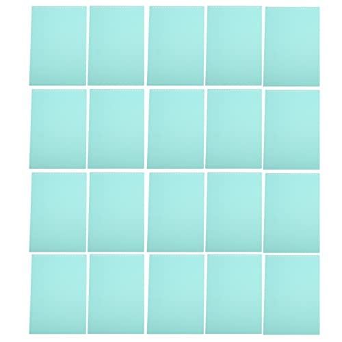 Resefinem 20pcs A4 20 Löcher gefärbt abnehmbarer gefrorener Papier Deckungen Hellgrüne Blechschutzdünne Rollbares Bindungsabdeckungen aus PP -Kunststoff (Light Green) von Respicefinem