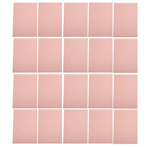 Resefinem 20pcs A4 20 Löcher gefärbt abnehmbarer gefrorener Papier Deckungen Hellgrüne Blechschutzdünne Rollbares Bindungsabdeckungen aus PP -Kunststoff (Pink) von Respicefinem