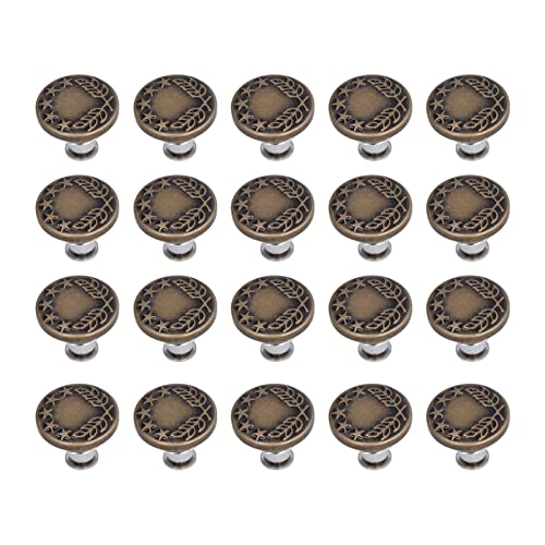 Resefinem 20pcs Verstellbarer Bronze -Metall -Versenkbares mit haltbarem Kartenschlitz -Design für Röcke Puppenschuhe und andere Kleidungszubehör von Respicefinem