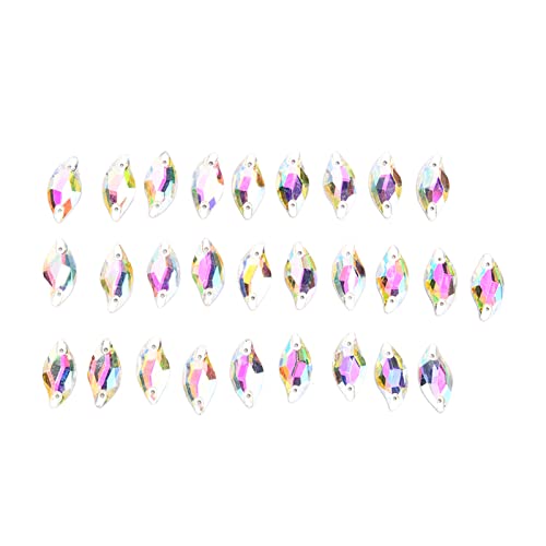 Resefinem 28pcs Flatback -Strass -Strasssteine exquisite dekorative Plastik -Edelsteine mit Löchern ideal für Kleidung Dekoration DIY -Handwerk und Telefonhülle Resefinem 28pcs Flatback -Strass -Strasssteine exquisite dekorative Plastik -Edelsteine mit Löchern ideal für Kleidung Dekoration DIY -Handwerk und Telefonhülle von Respicefinem